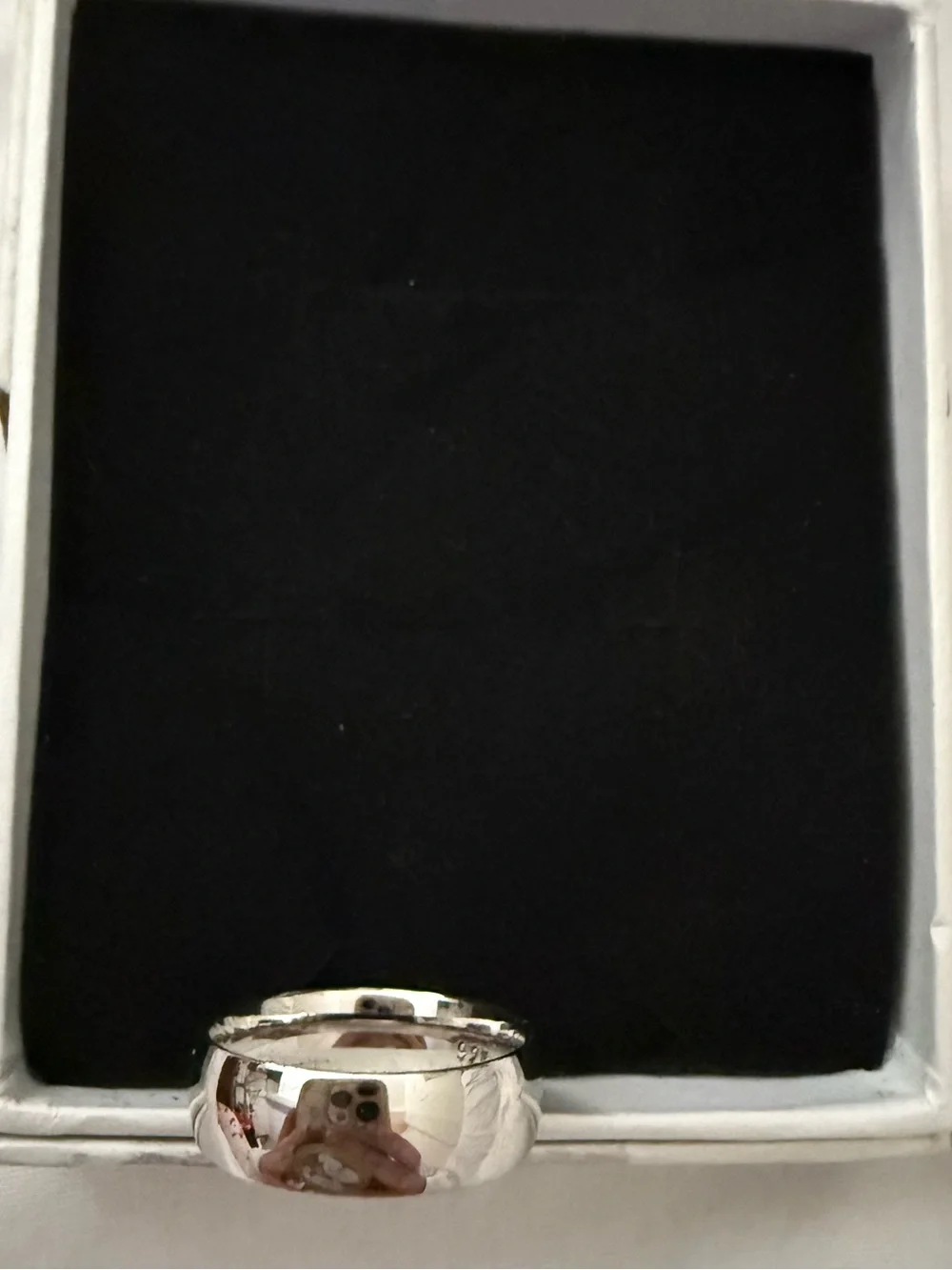 925 Sterling Silver Men's Band Ring New 7.5 Classic Minimalist Style